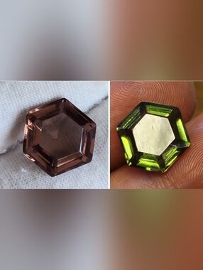 10.60ctw Natural Alexandrite Color Changing Loose Gemstone Hexagonal Cut 13x13x7